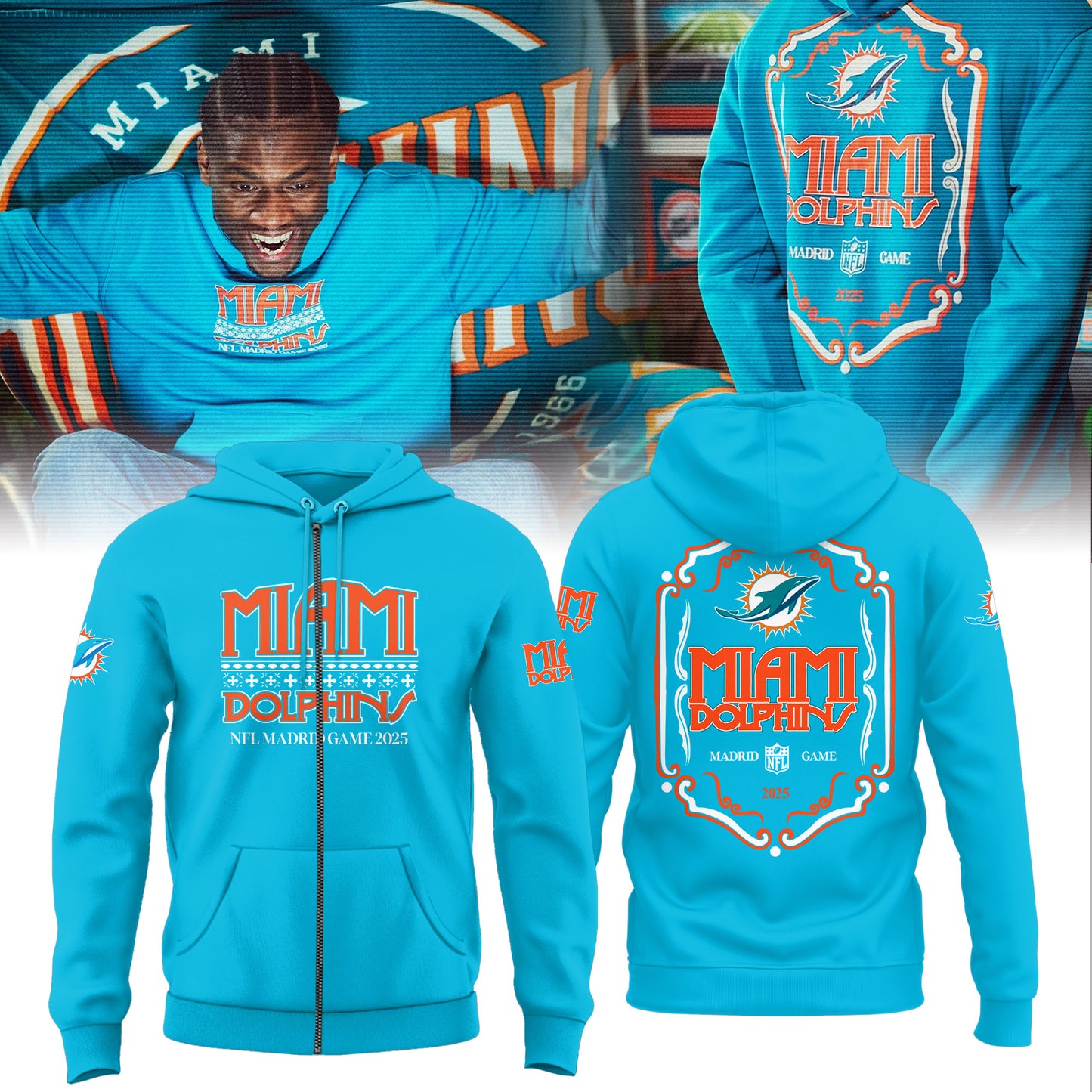 Miami Dolphins in Madrid Game Limited Edition Shirt