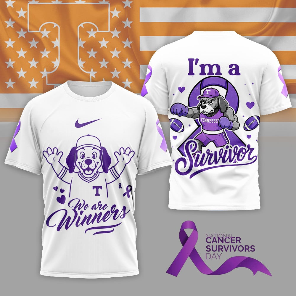 Tennessee Volunteers | Premium National Cancer Survivors Day 3D Shirt