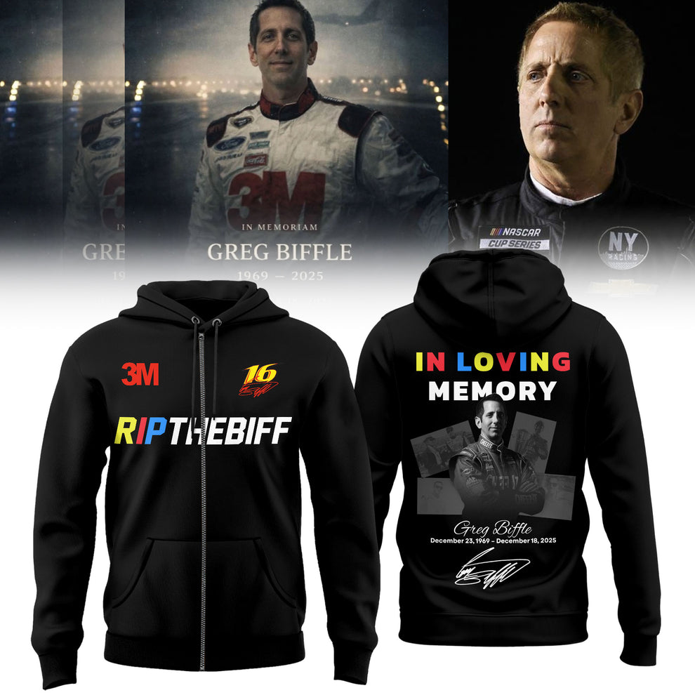 Greg Biffle Thank You For The Memories Zip Hoodie