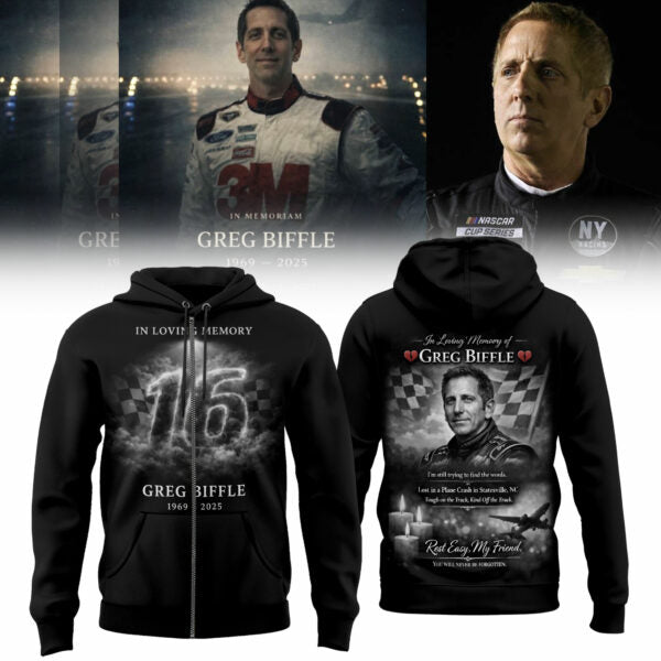 Greg Biffle Thank You For The Memories Zip Hoodie