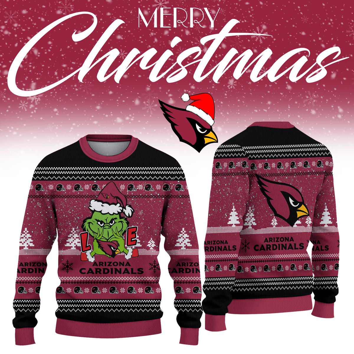 _Arizona Cardinals Limited Ugly Christmas Sweaters