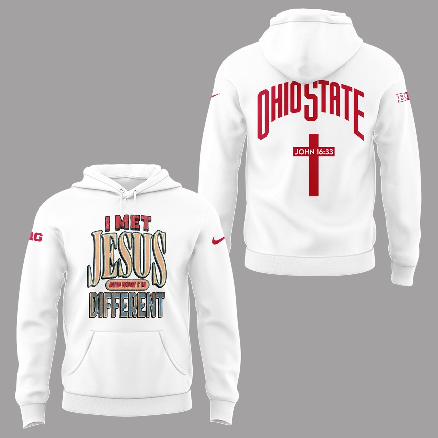 Back at Ohio State, J.T. Tuimoloau makes a statement in the ‘I MET JESUS AND NOW I’M DIFFERENT’ Hoodie