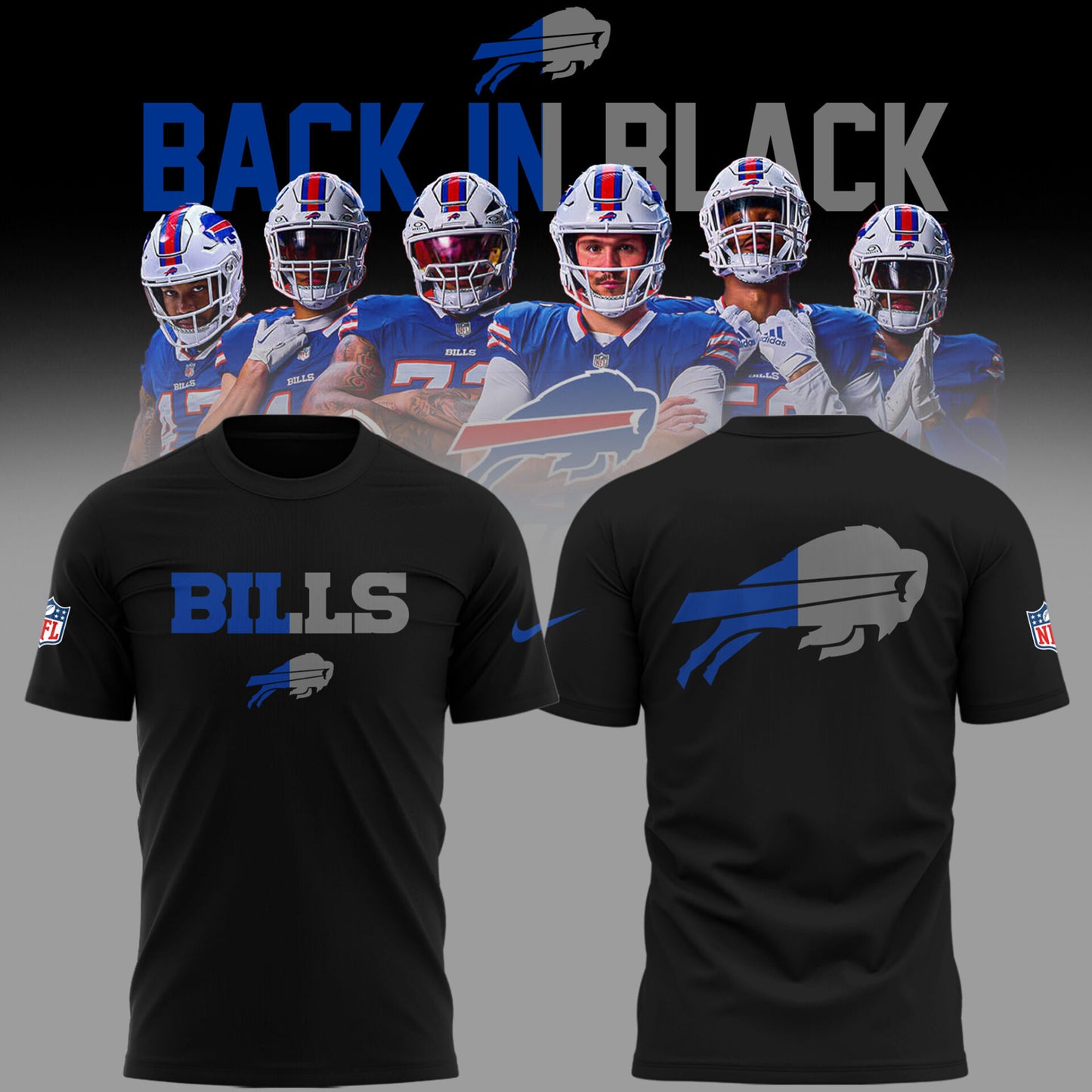 Limited Edition BUFFALO BILLS 🏈 Back In Black