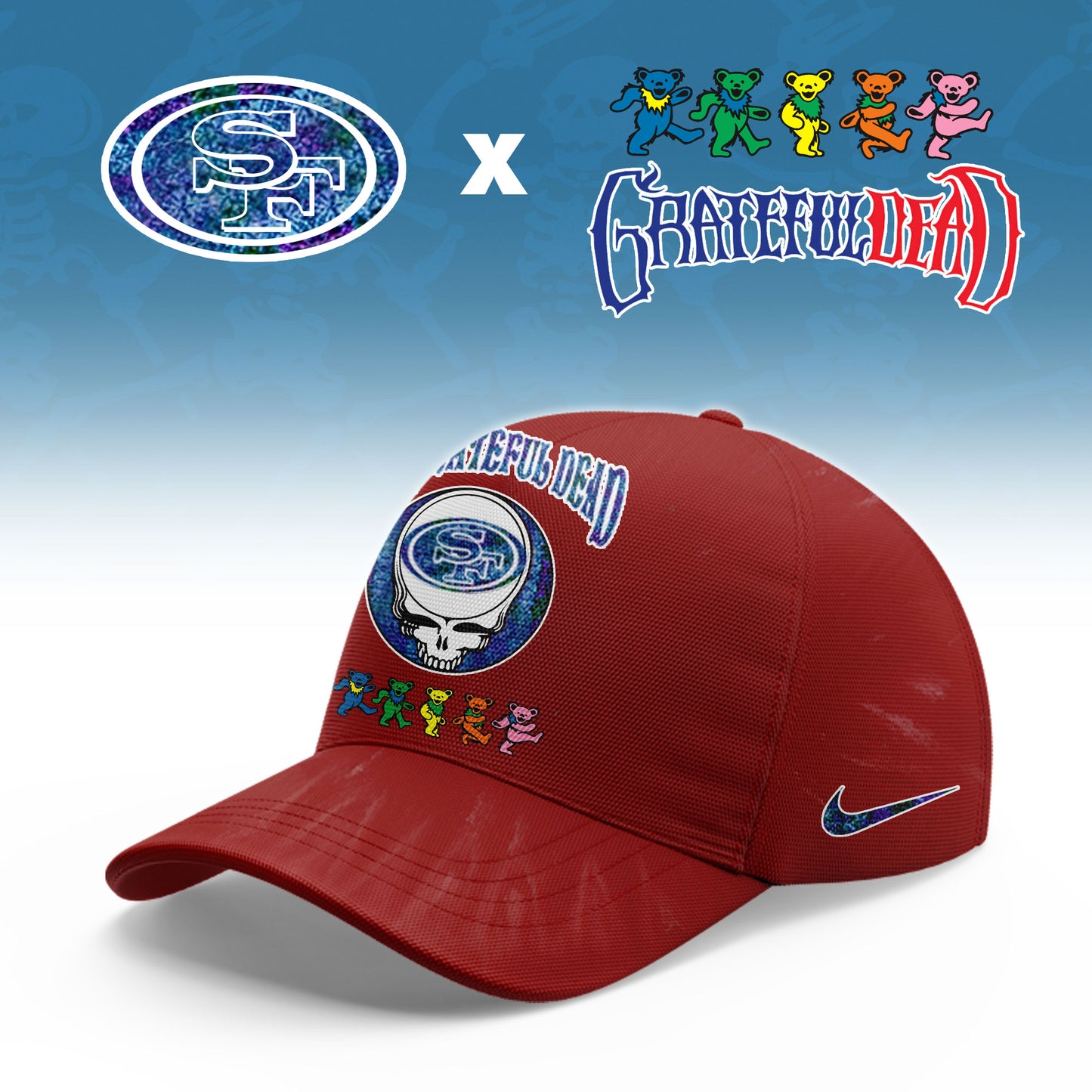 _San Francisco 49ers Grateful Dead Limited Hoodie