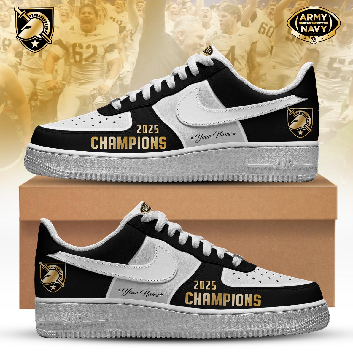 Army Champion White Air Force 1 + Unisex Limited Style Ver 1
