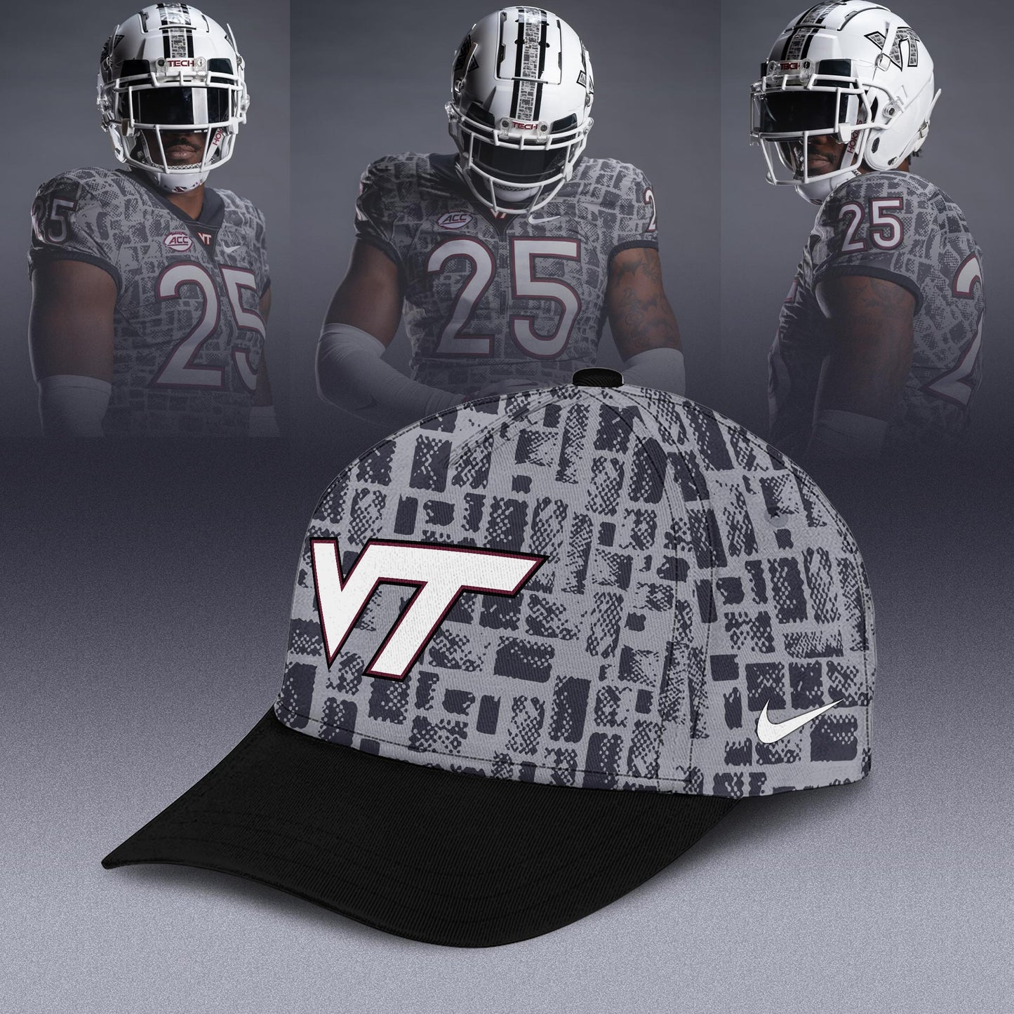 Virginia Tech Hokies 2025 Gray Camo Limited Edition T-shirt
