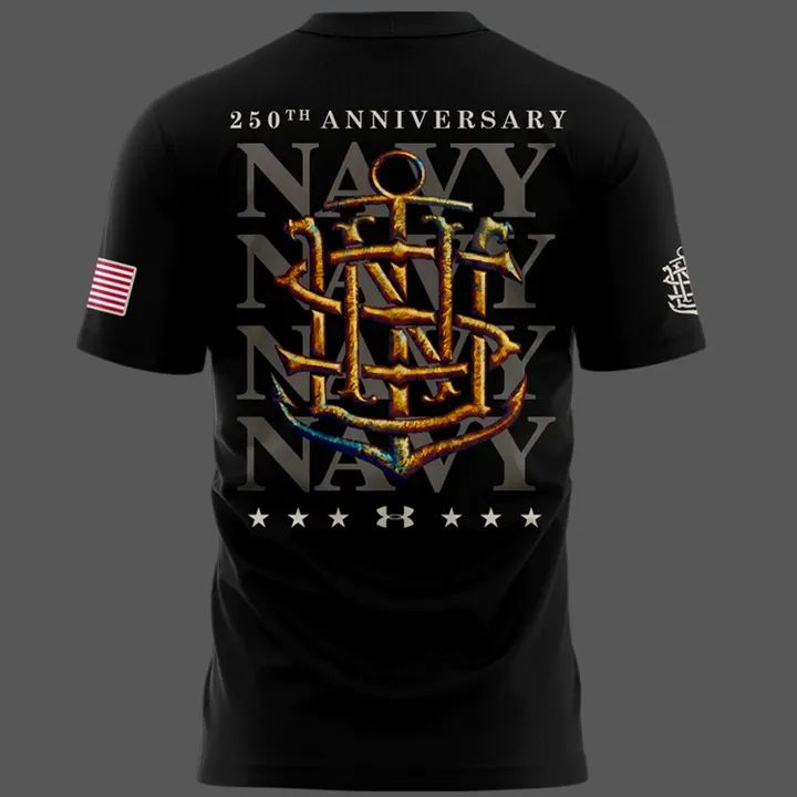 Navy Midshipmen 250th Anniversary T-shirt black