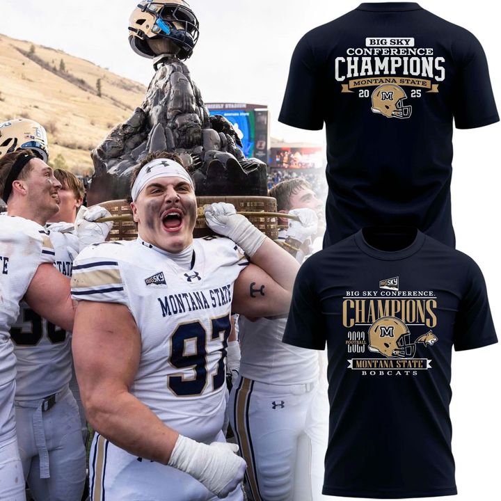 Special 2025 Big Sky Conference Champions Montana State Football T-Shirt