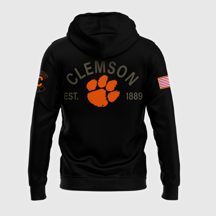 06.Clemson Football x - Military Appreciation Hoodie