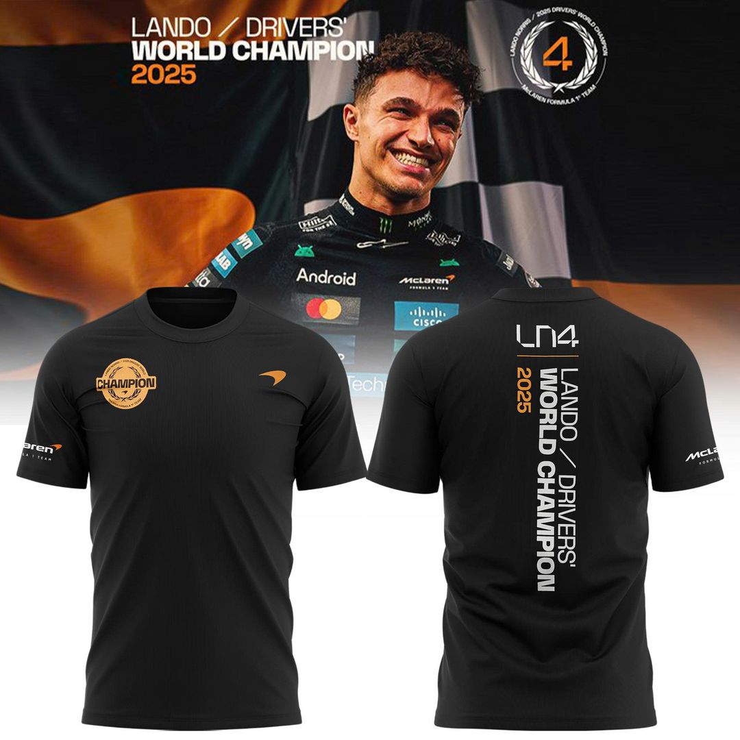 Limited Edition 2025 Lando Norris World Champions Combo T-Shirt