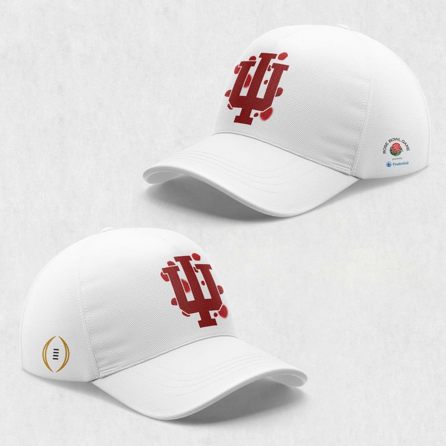 Indiana Hoosiers football helmet 2026 Rose Bowl Sweatshirt-White