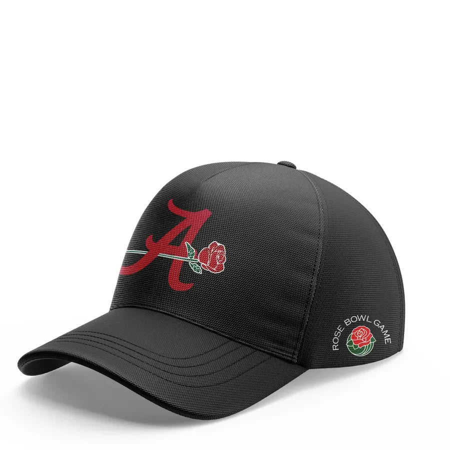 Men's Red Alabama Crimson Tide 2026 Rose Bowl Game Hoodie - Black