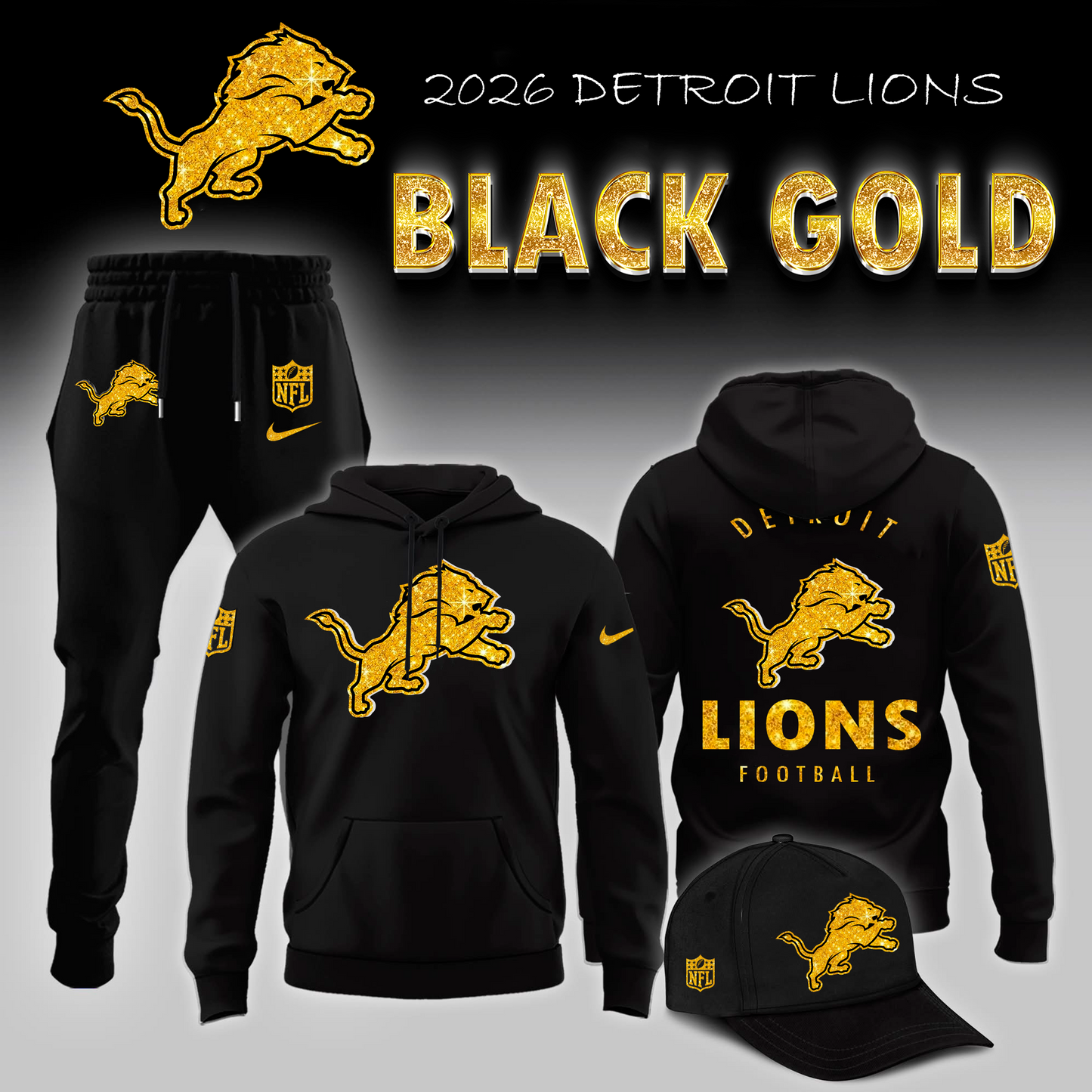 Detroit Lions ‘Black Gold’ 2026 Special Edition