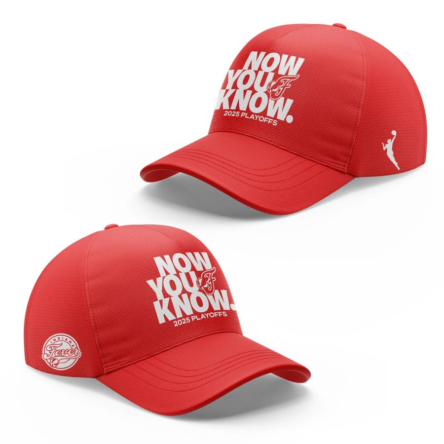 Indiana Fever Now You Know 2025 Playoff Red Hoodie