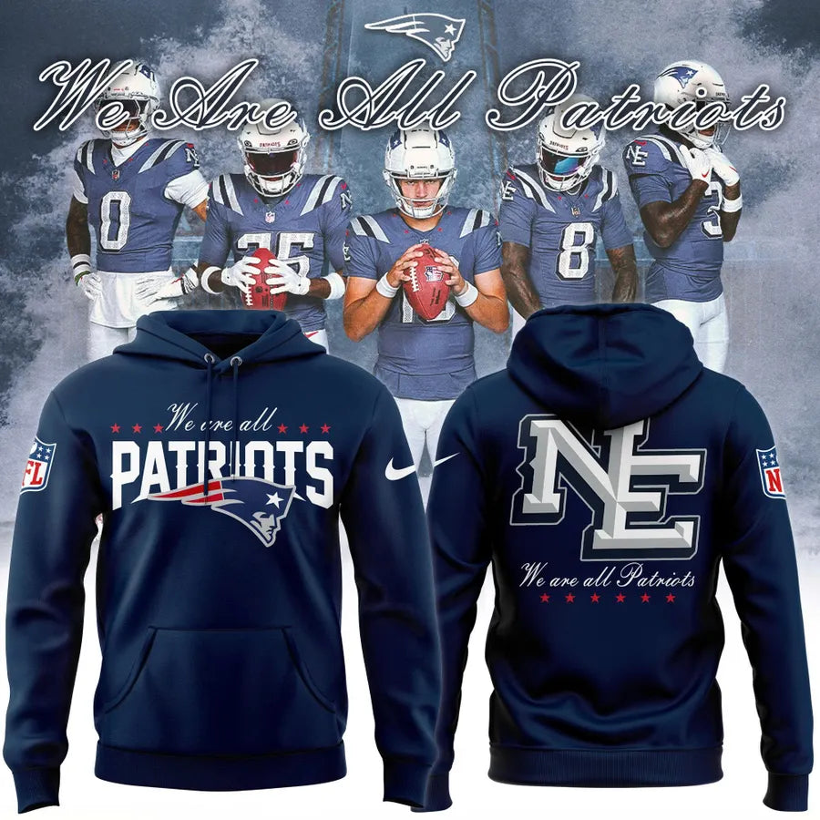 Men's New England Patriots Navy 2025 Rivalries Collection Hoodie