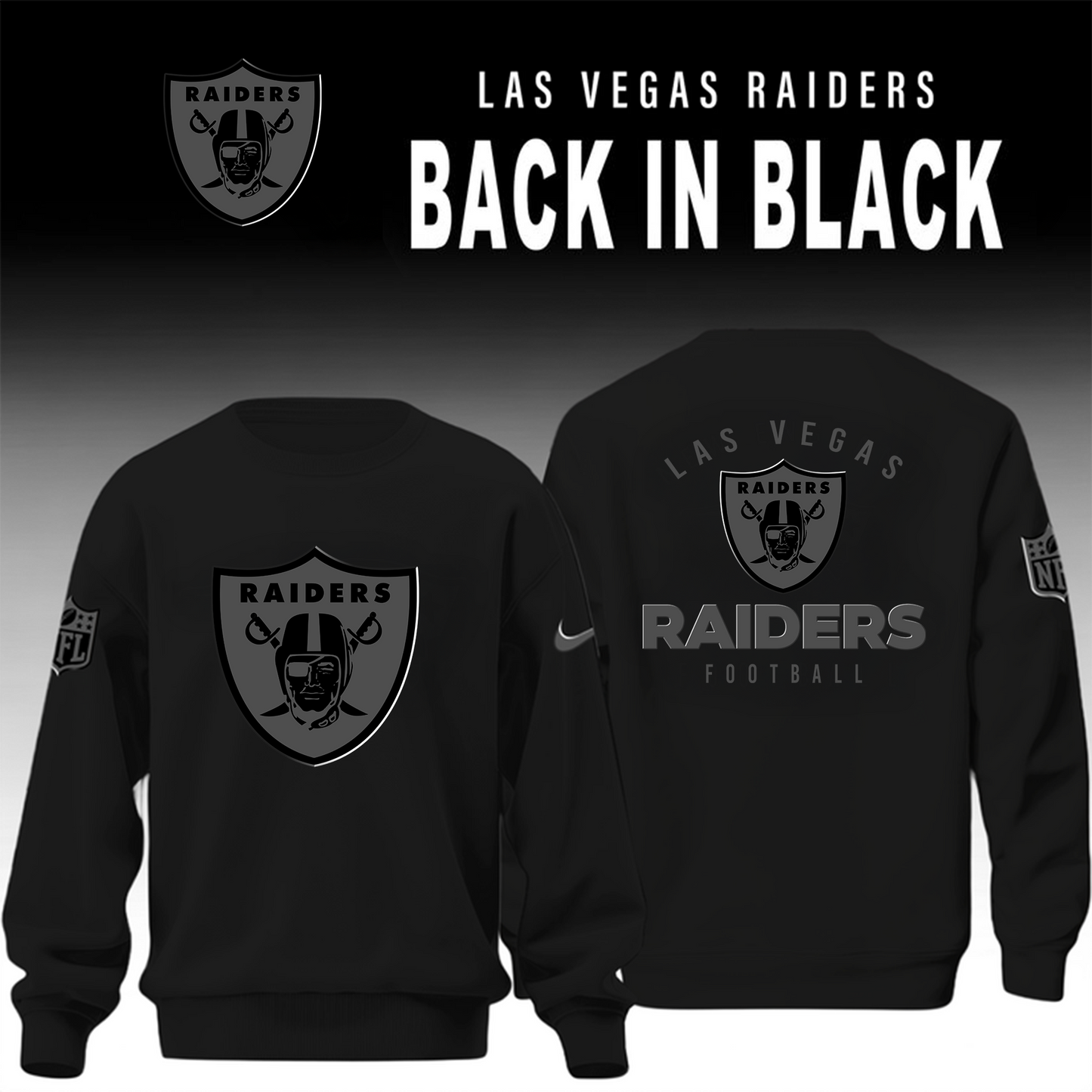 Las Vegas Raiders 2026 Back In Black Limited Edition New Jacket