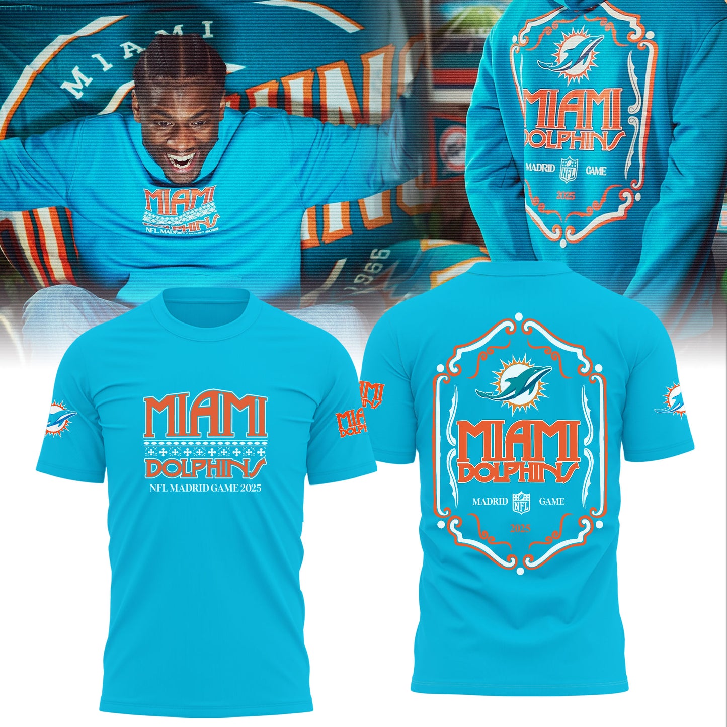 Miami Dolphins in Madrid Game Limited Edition Shirt