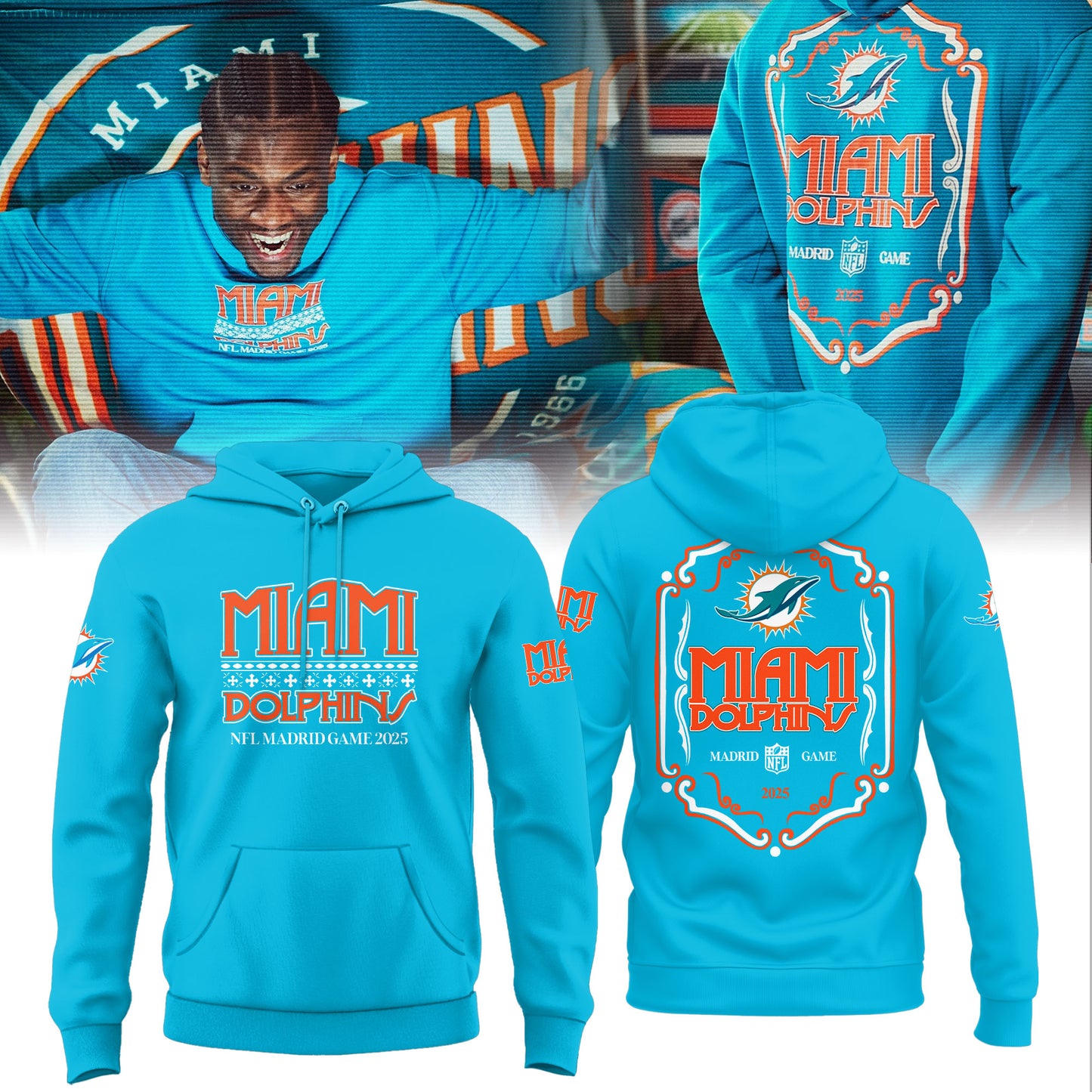 Miami Dolphins in Madrid Game Limited Edition Shirt
