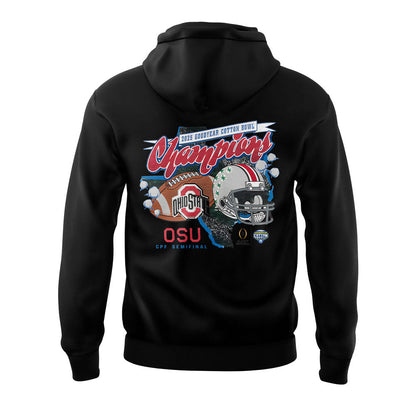 Ohio State Football ARE 2025 COTTON BOWL CHAMPIONS Black Hoodie
