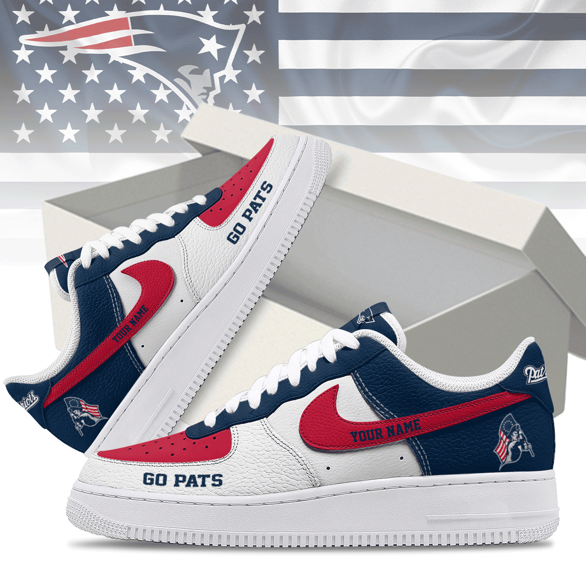 New England Patriots | Premium AF1 Shoes Limited Edition NY