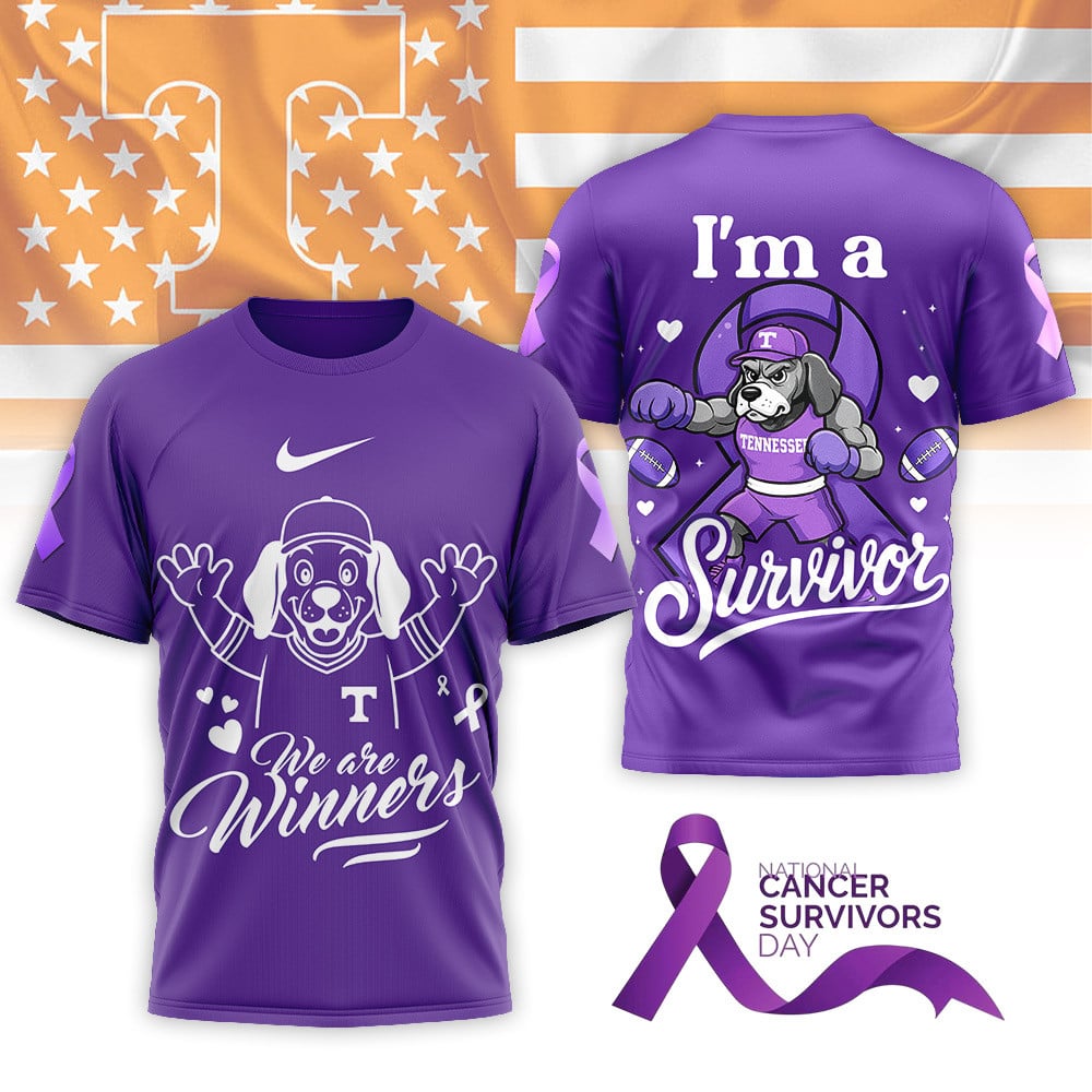 Tennessee Volunteers | Premium National Cancer Survivors Day 3D Shirt