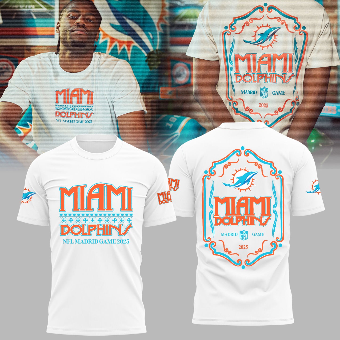 Miami Dolphins in Madrid Game Limited Edition Shirt