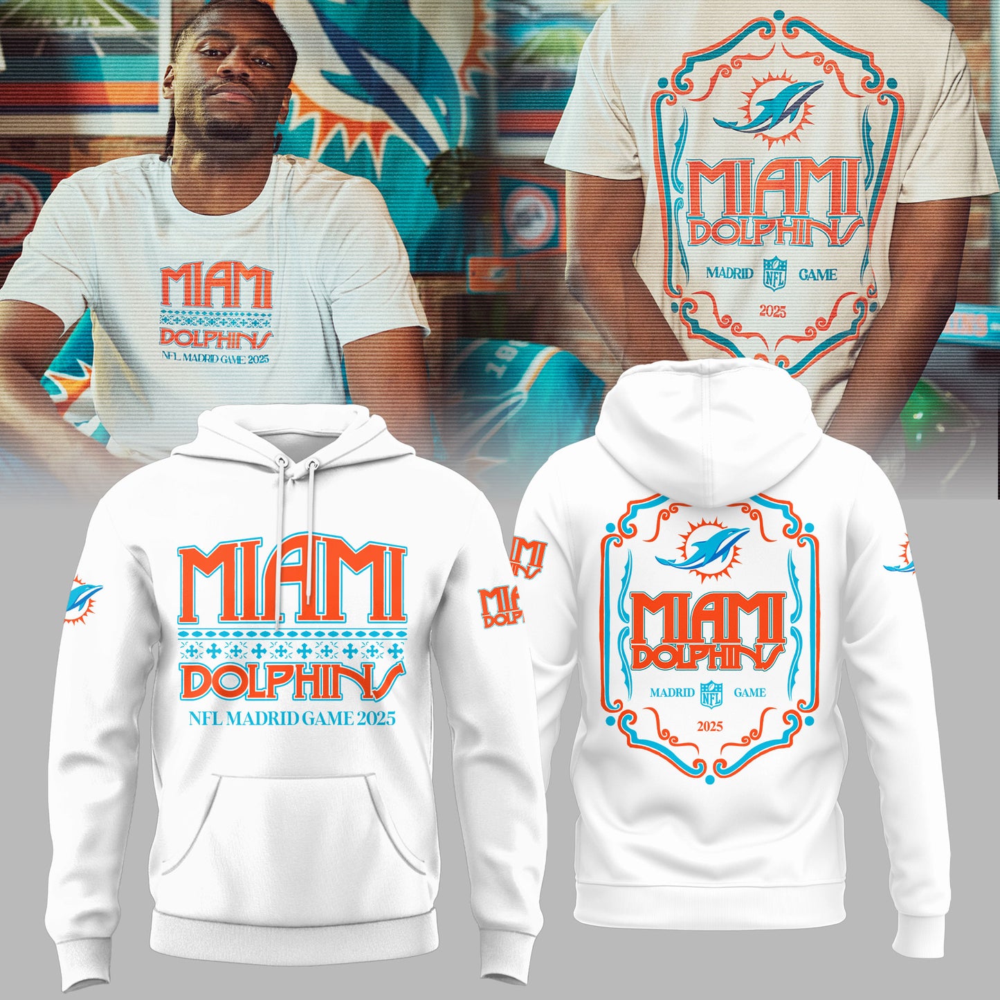 Miami Dolphins in Madrid Game Limited Edition Shirt