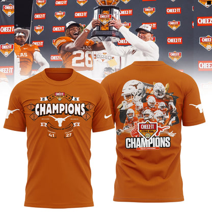 Texas Longhorns Cheez-It Citrus Bowl Champions Limited Edition Combo T-Shirt