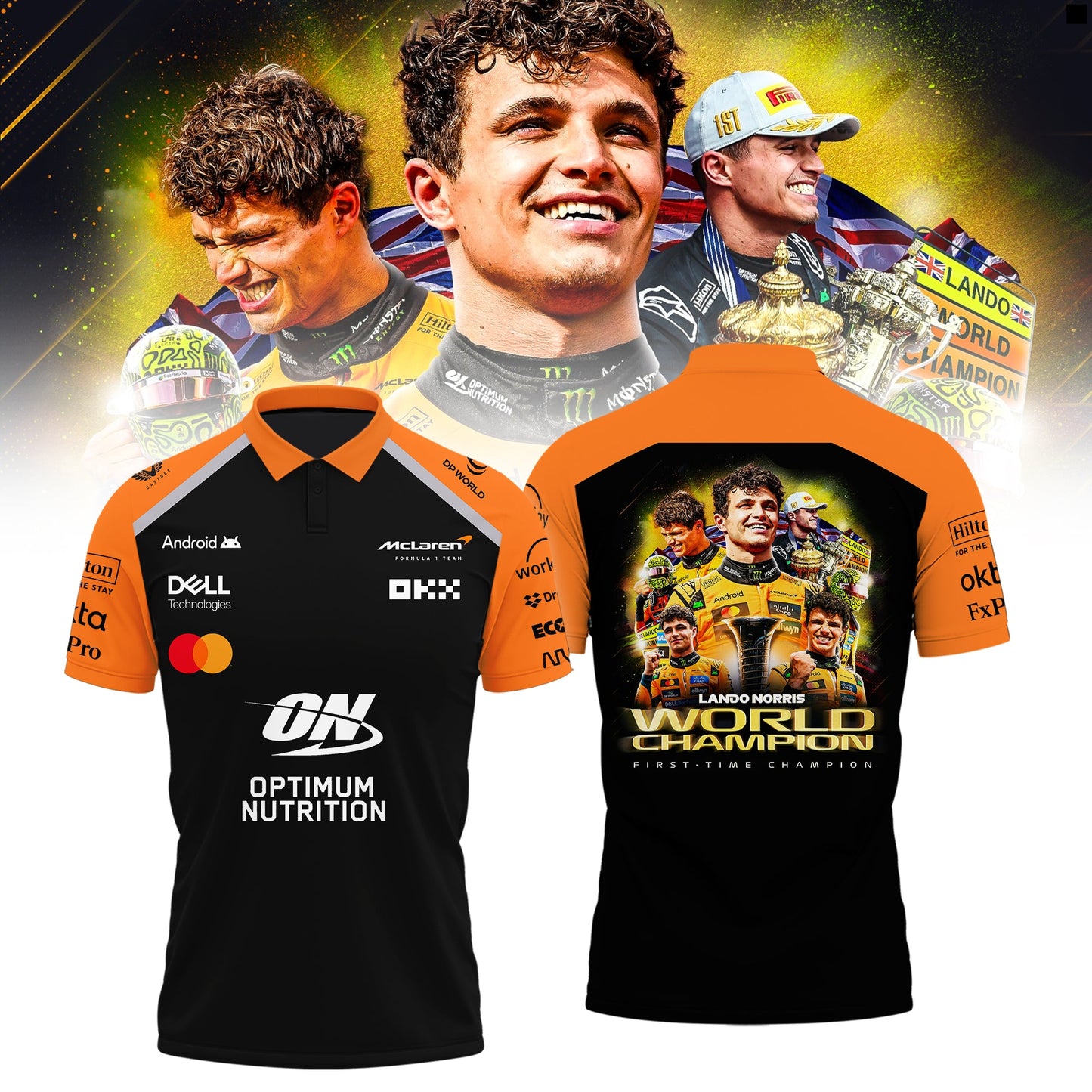 Limited Edition 2025 Lando Norris World Champions Combo Polo