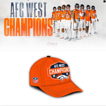 Official Denver Broncos 2025 AFC West Division Champions "Been There Won That" Hoodie - Orange