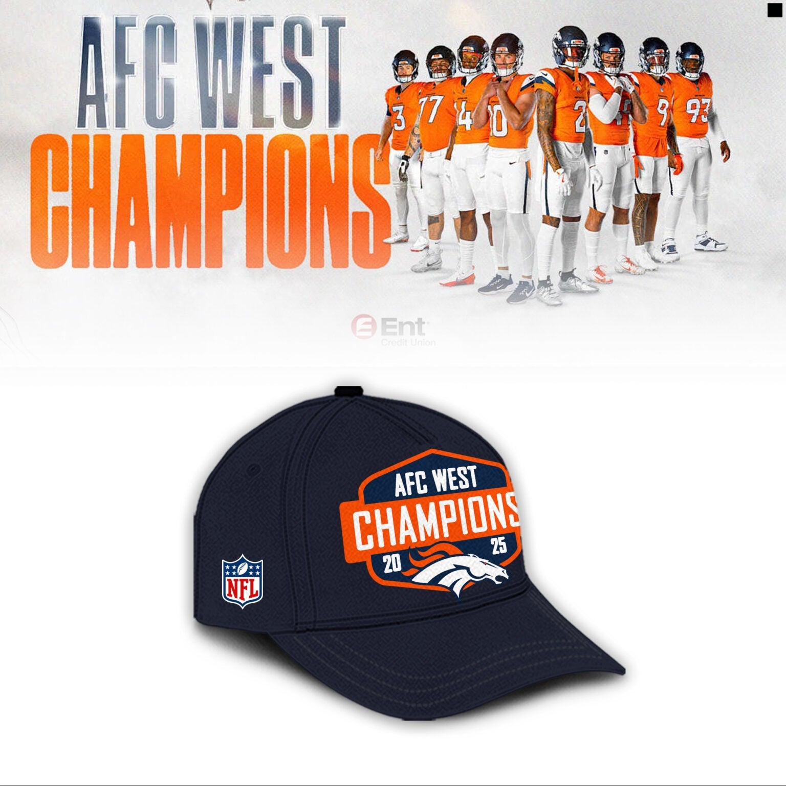 Denver Broncos – 2025 AFC West Champions Shirt