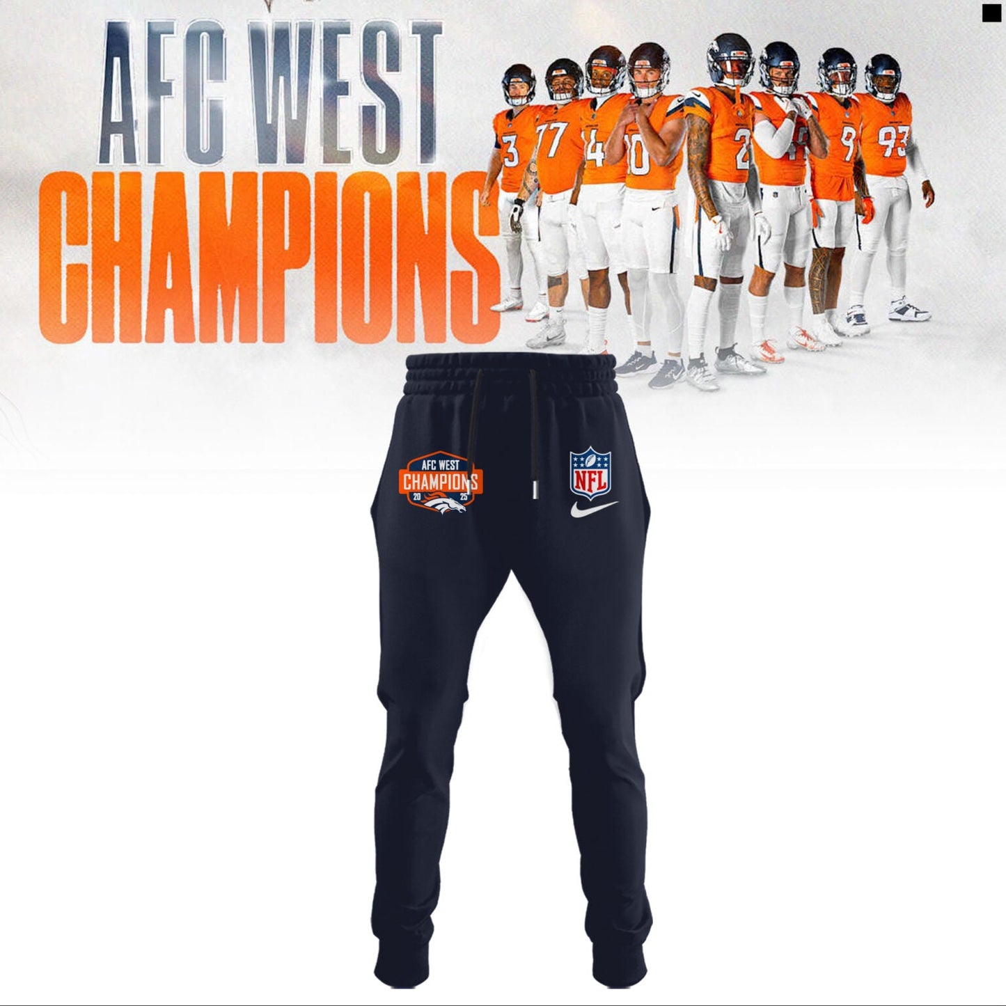 Denver Broncos – 2025 AFC West Champions Shirt