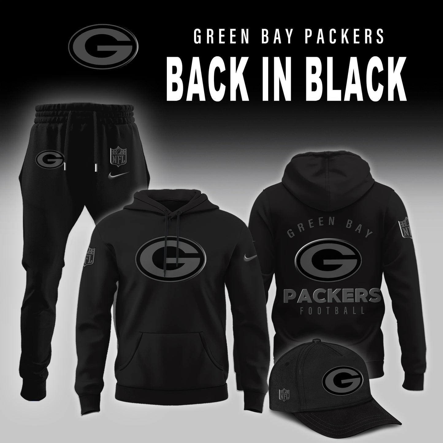 Green Bay Packers 2025 Back In Black Limited Edition Shirt