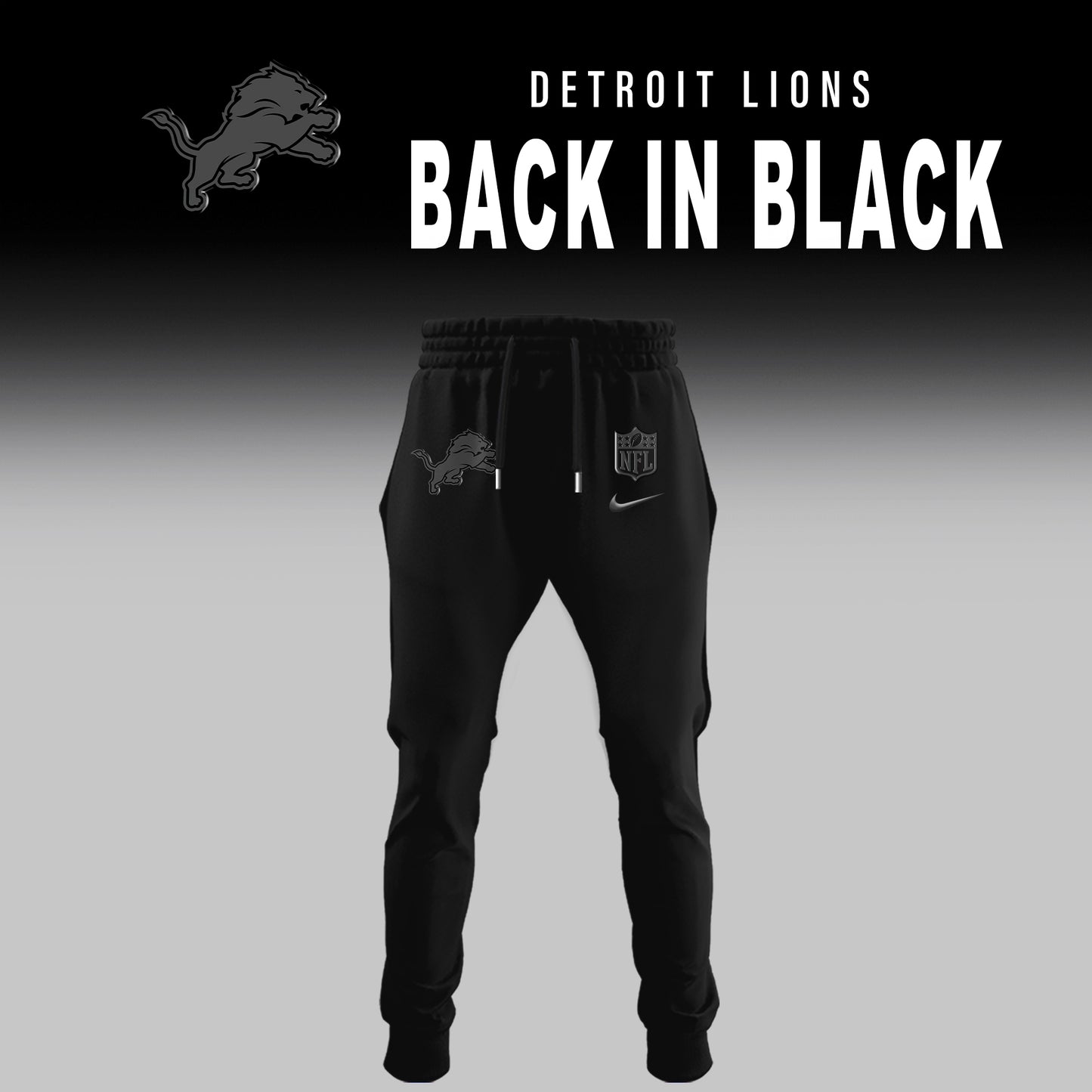 Detroit Lions 2025 Back In Black Limited Edition Shirt