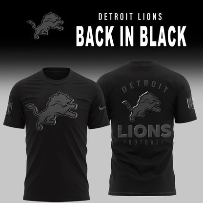 Detroit Lions 2025 Back In Black Limited Edition Shirt
