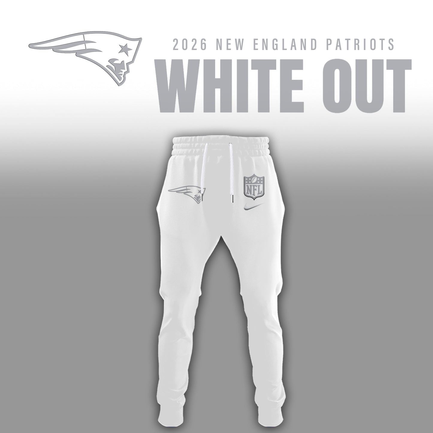 New England Patriots 2026 White Out Limited Edition New Jacket