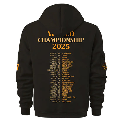 Champion From #4 to #1 Lando Norris McLaren F1 Team Hoodie Half Zip