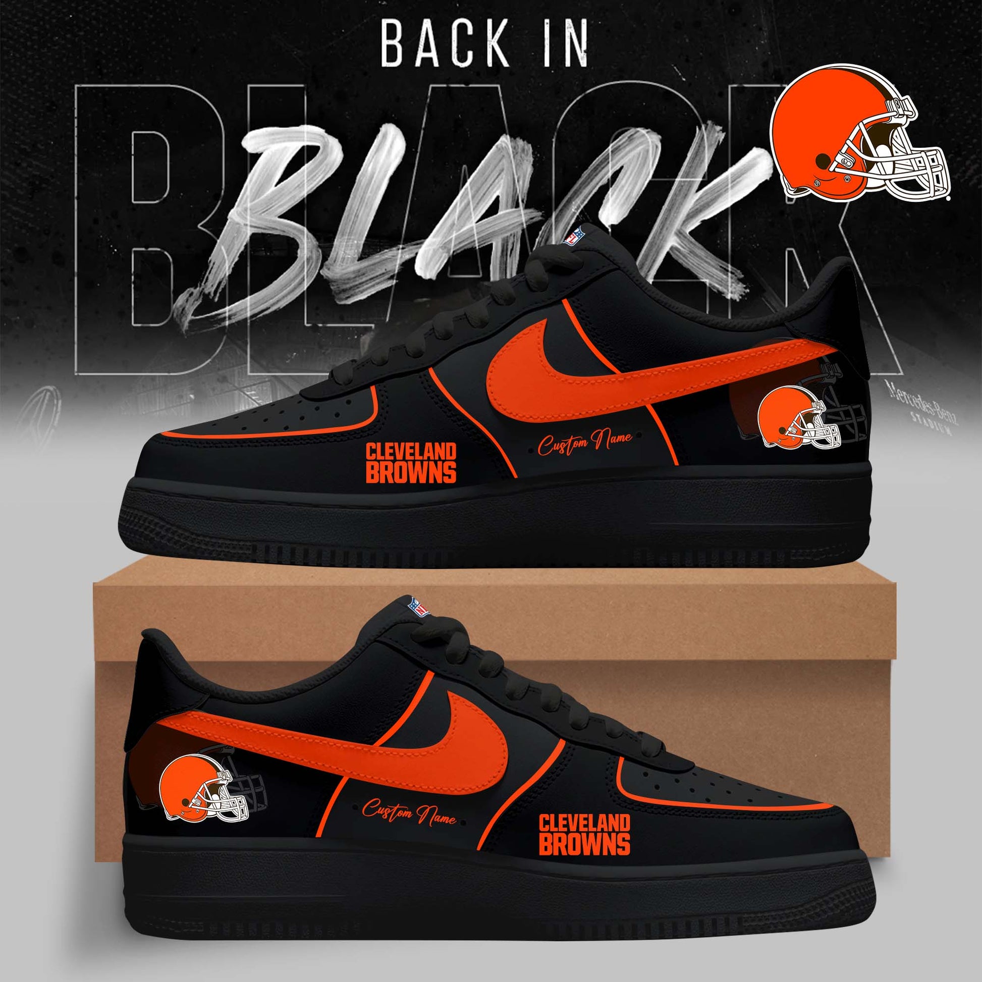 Cleveland Browns – 2025 Back In Black Limited Edition AF1
