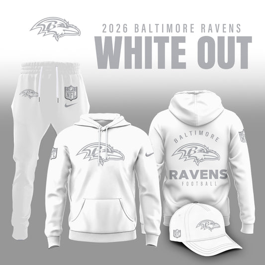 Baltimore Ravens 2026 White Out Limited Edition Shirt