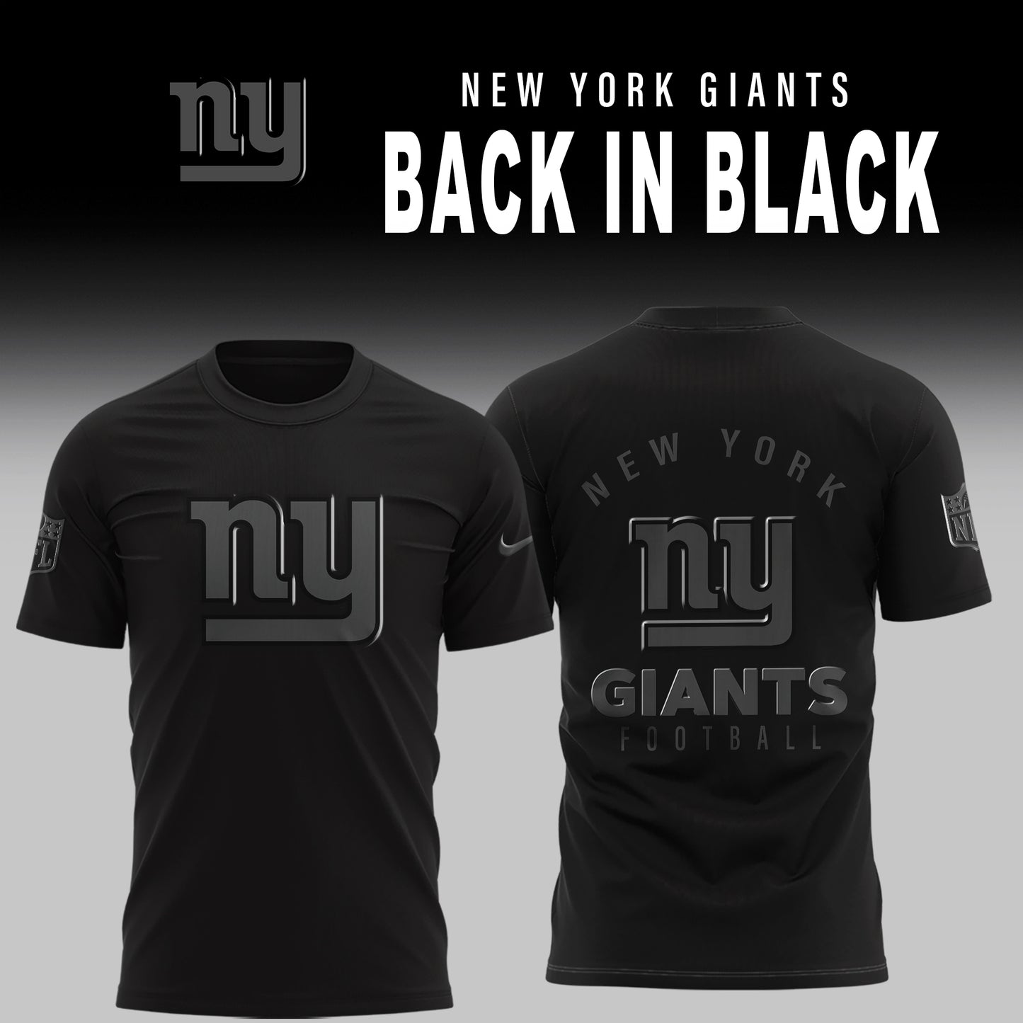 New York Giants 2025 Back In Black Limited Edition Shirt