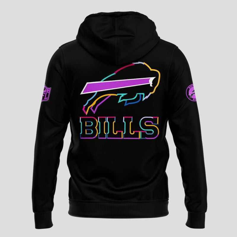 Limited Edition Black Buffalo Bills 2025 Crucial Catch Club Pullover Hoodie