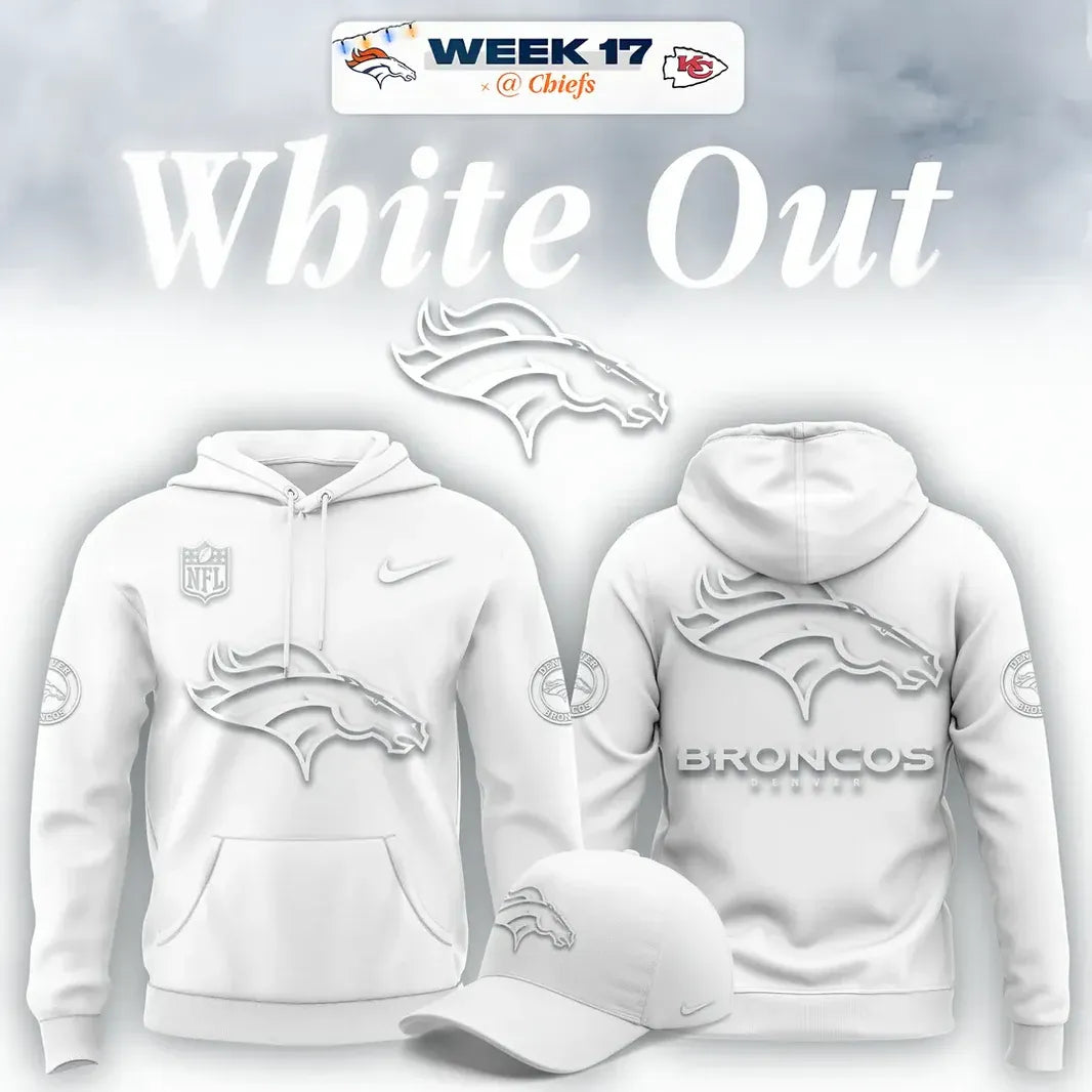 Limited Edition Broncos White Out Hoodie