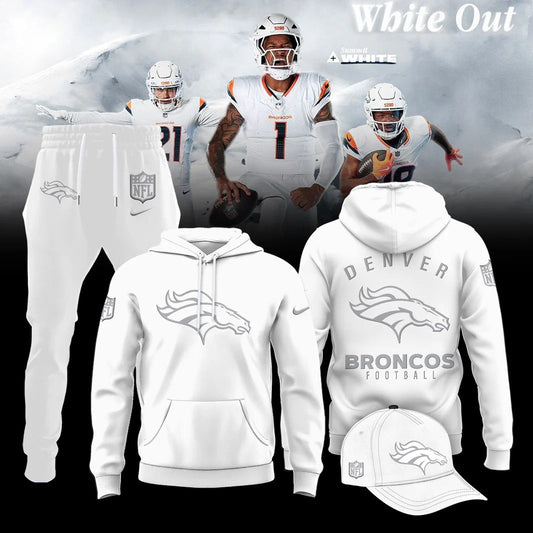 Limited Edition Broncos White Out Hoodie