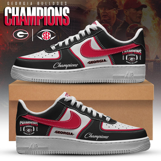 UGA 2025 SEC Football Conference Champions AF1 Sneakers 02