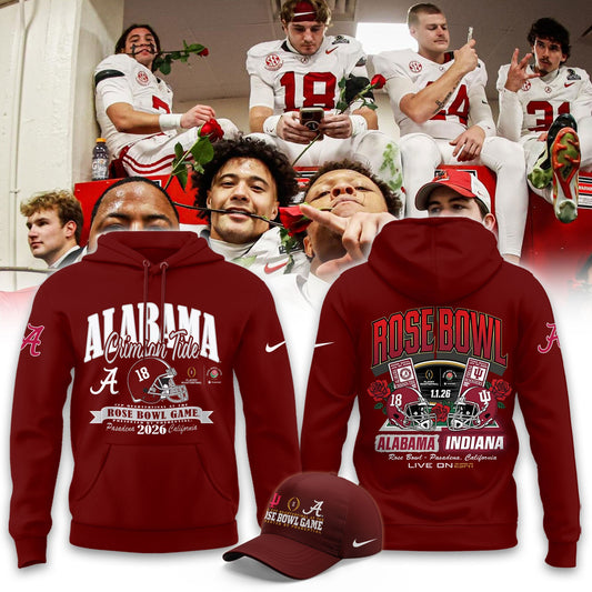 Alabama Crimson Tide 2026 Rose Bowl Limited Hoodie