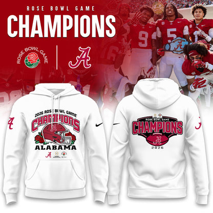 Alabama Crimson Tide 2026 Rose Bowl Champions Limited Hoodie v2