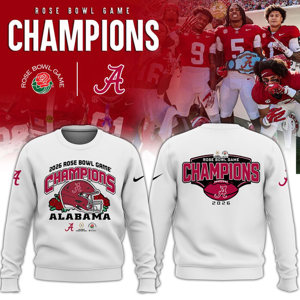 Alabama Crimson Tide 2026 Rose Bowl Champions Limited Sweatshirt v2