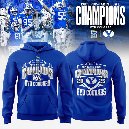 _ BYU Cougars 2025 Pop-Tarts Bowl Champions Locker Room Hoodie