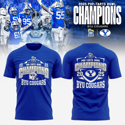 _ BYU Cougars 2025 Pop-Tarts Bowl Champions Locker Room T-shirt