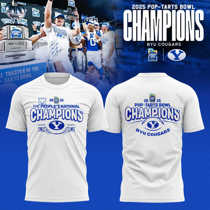 _ BYU Cougars 2025 Pop-Tarts Bowl Champions Locker Room T-shirt